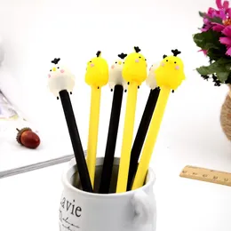 Creative Cartoon Chicken Neuter Pen Black Cute Student Fountain South Korea Stationery Pens For School Tools
