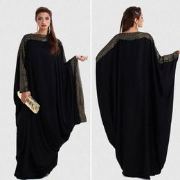 Clothing plus size S~6XL quality new arab elegant loose abaya kaftan islamic fashion muslim dress clothing design women black dubai abaya