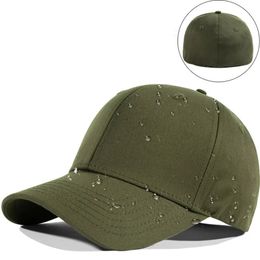 Waterproof Fitted Baseball Caps Woman Outdoors Sun Hat Man Back Closed Sport Hats Big Size Basebal Cap 5758 SM 5859 LXL 240103