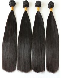 100 Human Hair High Quality Straight Double Drawn Raw Virgin Hair 1 bundle7903785