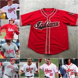 Baseball Jersey Indiana Hoosiers College Mens Women Youth Kids All stitched Evan Goforth Joey Brenczewski Brooks Ey Sam Murrison Ryan Kraft Seti Manase