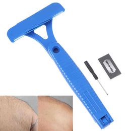 Blades Men Manual Shaver Trimmer Doityourself Whole Body Leg Back Long Handle Big Blade Hair Removal Razor