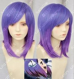 Wigs AKB0048 Maeda Atsuko Acchan Purple Gradient Lolita Cosplay Party Wigs free shipping