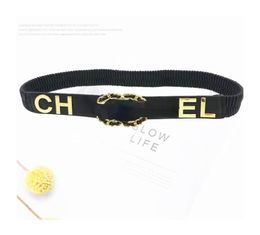 Famous brand elastic rubber belt Classic luxury party belts sheepskin black rope fashion waistband for girl gifts skirt girdle5389078