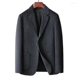 Men's Suits BATMO 2024 Brand Autumn Plaid Wool Jackets Men Male Casual Blazer 28799