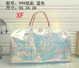 Tep quality designer bags the tote bags duffle bag chain travel bags outdoor genuine PVC print stripes letter soft single oversize designer luggage bag tote bag