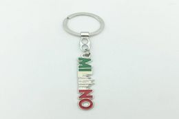 Keychains Fashion Tourist Souvenir Metal Bag Decoration Gift Key Chains Alloy Milano Letters Keyring Fancy Keychain Premium1738718