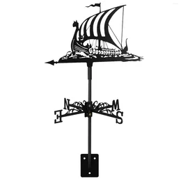 Garden Decorations Weathervane Sailing Ship Wind Indicator Iron Direction For Lawn Yard Outdoor Decoration