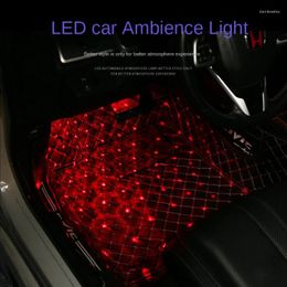 Night Lights 2Pcs Car Ambient Light Led Interior Decor Accessories Backlight Mood Foot Strip Auto Atmosphere Lighting