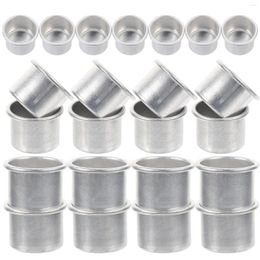 Candle Holders 50 Pcs Holder Metal Cup Candlestick Water Bulk Aluminum Insert Tea Light