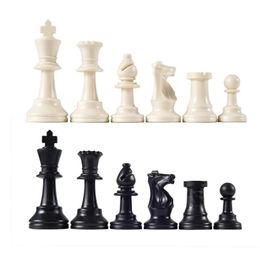 High Quality Chess Game King High 97mm 77mm 64mm Ajedrez Mediaeval Chess Set No Chessboard 32 Chess Pieces Kids Toys Playing Game 240102