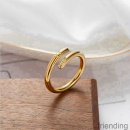 Love Ring High Quality Designer Ring Nail Ring Fashion Jewellery Men Wedding Promise Rings for Women Anniversary Gift SF1D UO0C 1CB3