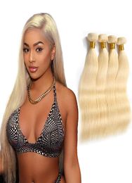 Brazilian Virgin Human Hair 4 Pieceslot Straight 613 Blonde 4 bundles 830inch Straight Hair Products 613 Colour Human Hair5483464