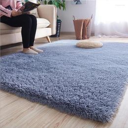 Carpets Thick Silkly Plush Carpet 2024 Fluffy Long Hair Rug For Living Room Home Decor Balcony Bay Window Mat Children's