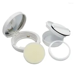 Storage Bottles Loose Powder Container DIY Makeup For Case Air Cushion Box With Puff Mirror Spon E1YD