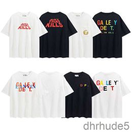 Gall Depts Ery t Shirts Mens Designer Women T-shirt Short Sleeves Rainbow Letter Printed Fashion Leisure Tops Cottons Casual Clothing Size S-xl 7L7R ZUN7