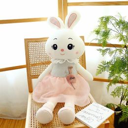 P Dolls Cartoon Pet Rabbit Doll Toy Girl Heart Bunny Childrens Slee Pillow Drop Delivery Othqf