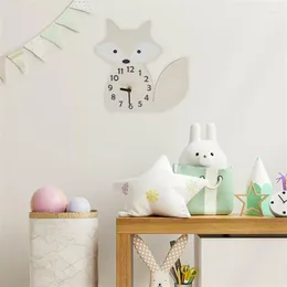 Wall Clocks Bedroom Wooden Clock Household Hanging Cute Shaped Office Without