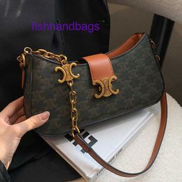 Factory Outlet Wholesale Celinss Tote bags for sale High end and niche printed Arch underarm bag womens 2024 new trendy fashionable single shoulder cros With Real L