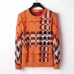 Fashion sweater Men's pullover Designer Knitwear Crew neck Long Sleeve sweater Casual Sweatshirt Monogram hoodie Asian size M-3XL JM08