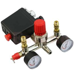 Accessories Heavy Duty Gauges Regulator Air Compressor Pump Pressure Control Switch T200605