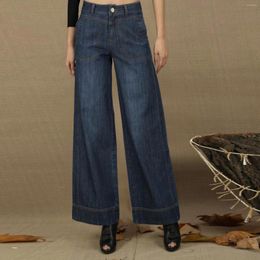 Women's Jeans Baggy Mom High Waist Wide Leg Denim Trousers Vintage Fashion Simple Large Pants For Women Clothing