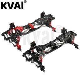 AllMetal Chassis Frame 110 SCX10 II Remote Control Car Model Simulation Climbing Refit Kit Parts with Portal Axles 240103