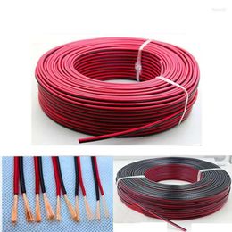 Accessories Lighting Accessories 2Pin 20m Red Black Cable 22/20/19/18/16/14 AWG Oxygenfree Copper Electric Wire Flexible Power Cord For Speak