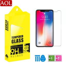 026 9H Clear BUBBLE Tempered Glass 25D Screen Protectors For iPhone 13 12 Pro 11 XS Max XR 8 Plus 7 Samsung A13 A03s A03 a57810002