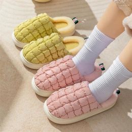 Slippers Women Men Autumn Winter Spring Girl Home Non-slip Soft Warm House Indoor Bedroom Lovers Couples Floor Shoes