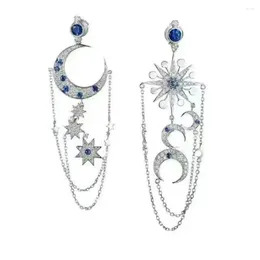 Cluster Rings Xc399 Luxury Designer Fashion 925 Sterling Silver Jewelry Zirconia Snake Tassel Shape Az