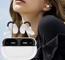 Earphones 2023 New Tws Ear Bone Conduction Earring Wireless Bluetooth Earphones Sport Headphones Earbuds for Phones Sports Headset