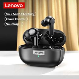 Earphones Lenovo LP1S TWS Earphone Wireless Headphones Bluetooth 5.0 Headset Waterproof Sport Noise Reduction HIFI Bass Earbuds with Mic