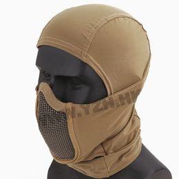 Shadow Warrior Full Face Mask Balaclava Cap Motorcycle Army Airsoft Paintball Headgear Hunting Protective Helmet240102