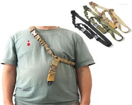 Belts Tactical MS3 Gun Sling Single 1 Point Heavy Duty Rifle Military Nylon Bungee Accessories Hunting Strap1236076