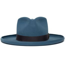 Wool Fedora Hat Unisex Felt Fedoras Hats Adult Fashion Trilby Headwear Mans Cap Women NZ353 240102