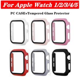 Matte Watch Cover Tempered Glass Screen Films for Apple Case 44mm 40mm 42mm 38mm BumperScreen Protector fo iwatch SE 6 5 4 3 2 19749460