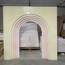 Party Decoration 2024 Design Wedding Acrylic PVC Backdrops Door Shape Arch Backdrop