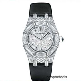 Mechanical Watches audemar pigue Luxury Mechanical Wristwatches Women's Platinum Original Diamond Swiss Watch Hot Selling Global Shopping Counter