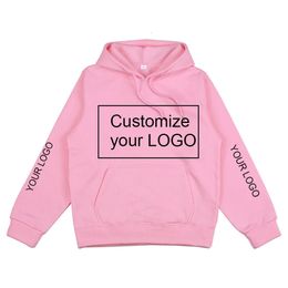 Style Custom Hoodie Diy Text Couple Friends Family Image Print Clothing Custom Sports Leisure Sweater Size Xs-4Xl 240103