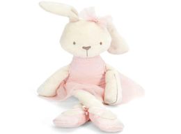 FG1511 1pc 45cm Cute Rabbit with Pink Dress Baby Plush Toy Soft Ballet Bunny Rabbit Doll Kids Comfort Doll Gift for Children9442013