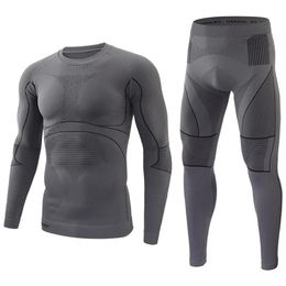 Underpants Seamless Tight Tactical Thermal Underwear Men Outdoor Sports Function Breathable Training Cycling Thermo Long Underwear Sets