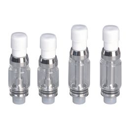 2024 Disposable 510 Atomizer TH205 TH215 TH220 Glass Tank1.5ml 2.0ml White Ceramic Tip Coil for Thick Oil Cartridge Smoking fit M3 Battery