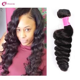 Weaves 1 2pcs/lot Virgin Brazilian Loose Wave Human Hair Weaves Cheap Unprocesse Peruvian Hair Weft Soft Remy Forawme Hair #1B 1030inch