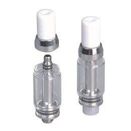 Factory Price TH205 TH215 TH220 Tank Disposable Atomizer 1.5ml 2.0ml Glass Cartridge 510 Thread Ceramic Coil Tip Thick Oil fit M3 Battery