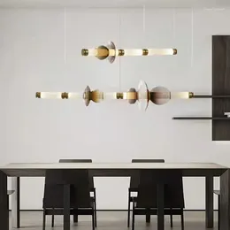 Chandeliers Designer Dining Room Gray Glass Bar Kitchen Suspension Light Fixtures Cord Adjustable Indoor Deco Modern Hanglamp