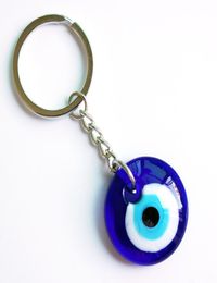 Greek Turkey Amulet Glass Blue Evil Eye KeyChains0123452380830