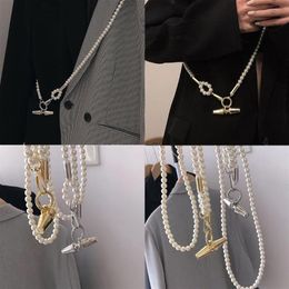 Belts 40GC Women Imitated Pearl Bag Chain Replacement Long Crossbody Shoulder Strap Handbag Female Handle Belt Parts2666