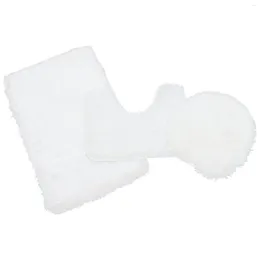 Toilet Seat Covers Carpet Circle Lid Cushion Sanitary Pad Supple Polyester Simple Reusable Cover