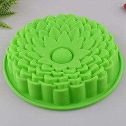 Baking Moulds 3D Cake Mold Silicone DIY Flower Shape Solid Color Pan Bread Soap Muffin Cupcake Dessert